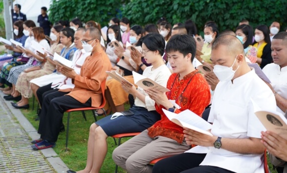 ปลัดกระทรวงวัฒนธรรม เป็นประธานพิธีเจริญพระพุทธมนต์ และเจริญจิตตภาวนา