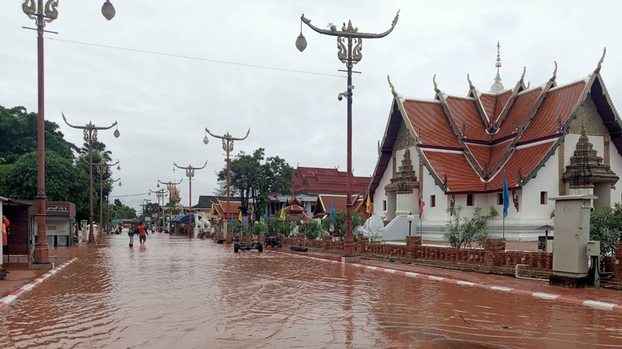 The Ministry of Culture is concerned about the flooding situation at the ancient sites of Nan, Phayao, Chiang Rai.